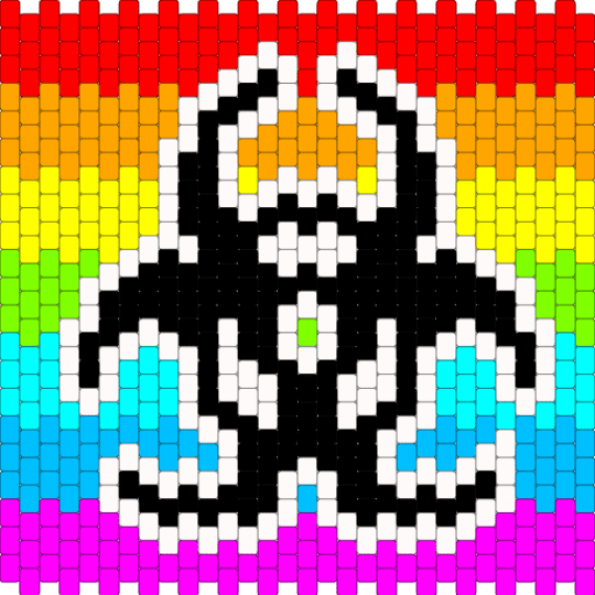 Pattern request - light blue,orange,red,pink