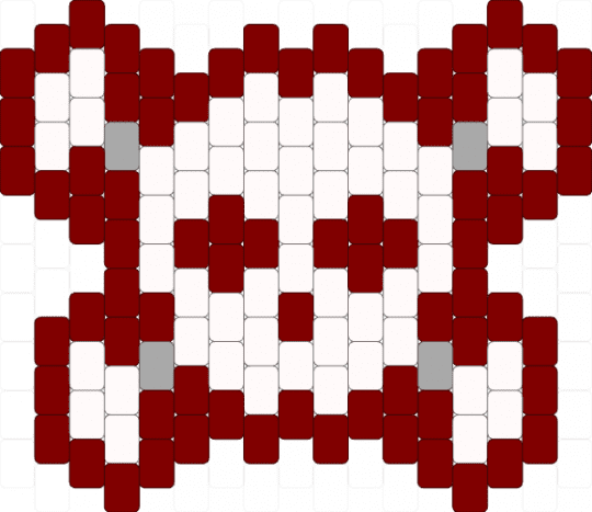 Skull and crossbones charm - brown