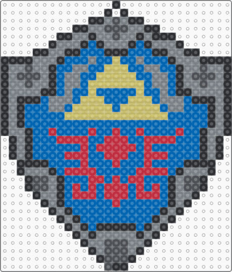 HYLIAN SHIELD FROM LEGENDS OF ZELDA - gray,blue,cotdshields,legends of zelda,hylian shield,link,zelda