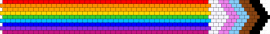 pride tie - pink,orange,colorful,pride,tie,peyote stitch