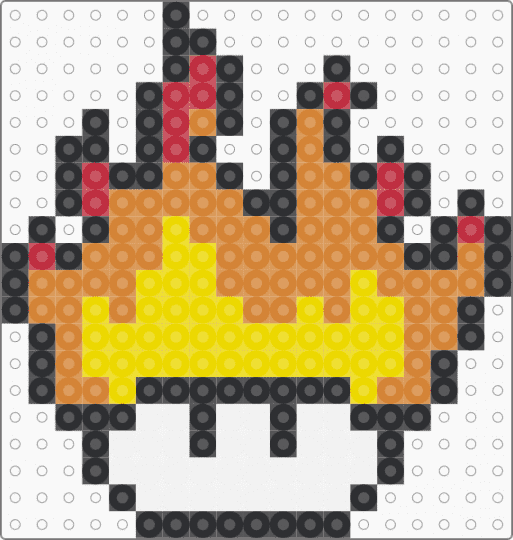Fire Mushroom 2 - yellow,orange