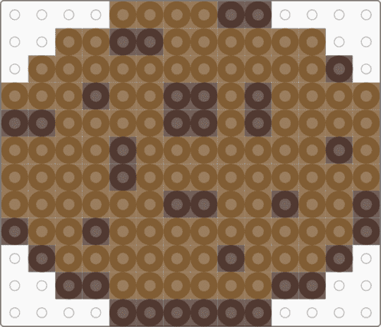 Minecraft Cookie - brown,tan