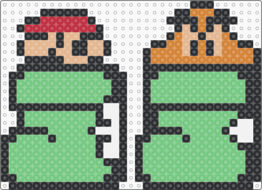 SMB3 Shoe Mario and Shoe Goomba - teal
