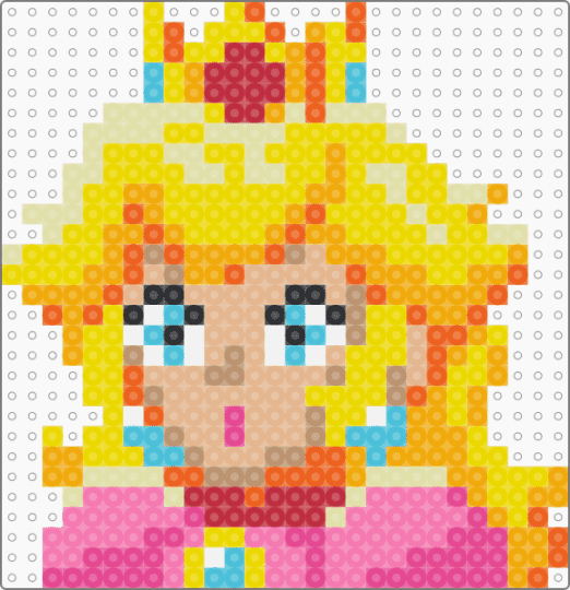 Princess Peach Deluxe - orange,yellow