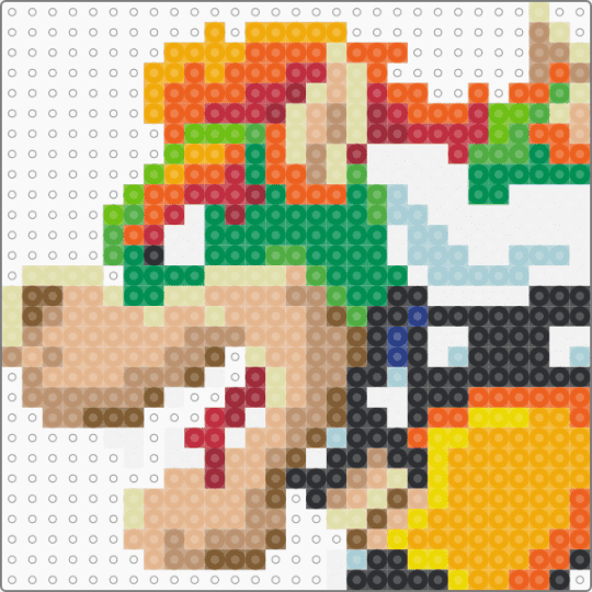Bowser Deluxe - orange,yellow,beige,green