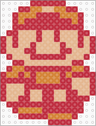 Fire Mario World Map - red