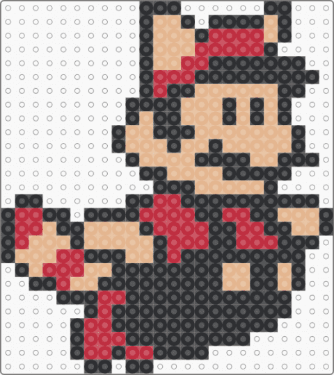 SMB3 Mario Flying - red,beige