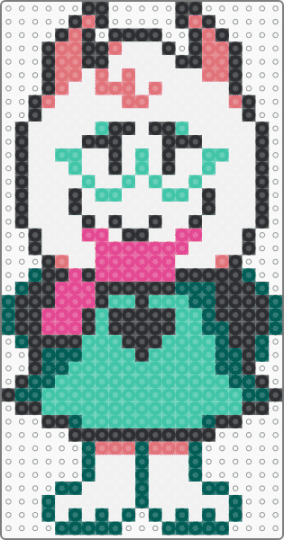 Ralsei Hatless - gray,teal
