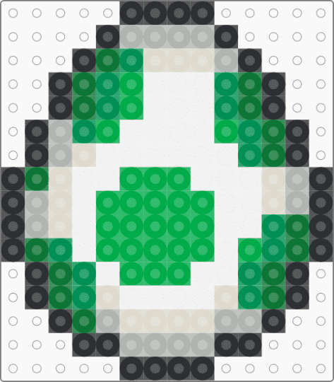 Yoshi egg - green,white