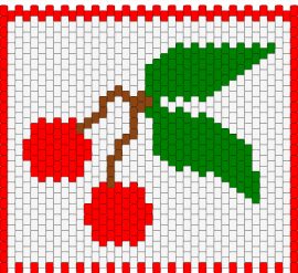 bag pattern2 - green, red, white