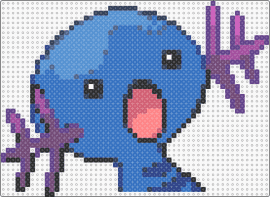 surprised wooper - blue,wooper,pokemon