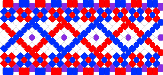 Red and blue x cuff base - big, cuff pattern, purple, red, red and blue, rotator base, x base cuff