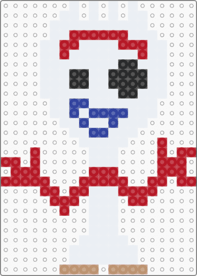 FORKY - white,red