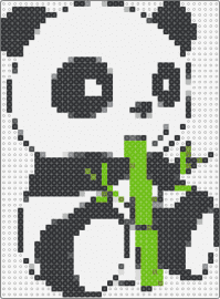panda - panda,bear,cute,animal,embracing,bamboo,nature,gentle,black,white,green