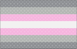 Demigirl - demigirl,pride,flag,minimalist,expressive,identity,individuality,soft,pink,gray