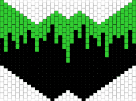 Mask base - drippy,acid,simple,mask,green,black