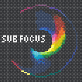 sub focus album cover - black,purple,brown,blue,green,colorful