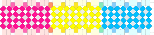 Pan x cuff! - white,pink,yellow,light blue