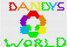 Pebble bag dandy's world - back panel - white,green,dandy,dandys world,pebble,rainbow,flower,silly,xp,lol