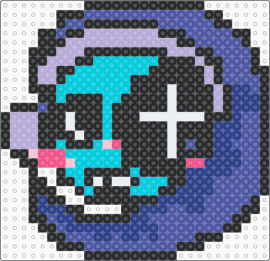 Asstroke perler - black,purple