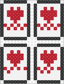 Cards 2 - red,white