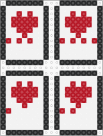 Cards 1 - white,red