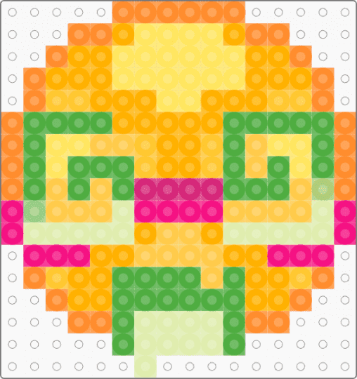 DizzyGreen panic face:3 - cute, dizzy, emoji, face, green, kwaii, orange, yellow