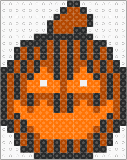 jack o cupcake - orange,red