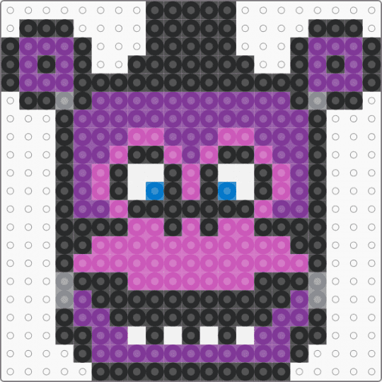 mr hippo - mr hippo,five nights at freddys,fnaf,animal,bear,video game,cartoon,game,gaming,black,pink