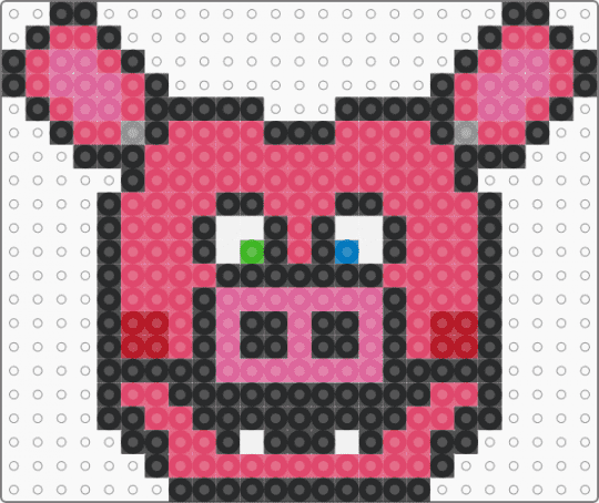 pigpatch - pigpatch,fnaf,animal,video game,animatronic,toy,gaming,black,red,pink