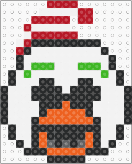 snow chica - white,orange,red