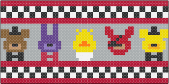 FNAF 1 wall decoration - red,gray