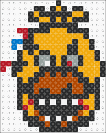 nightmare chica - black,orange,red