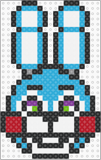toy bonnie - white,light blue