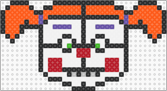 circus baby - white,orange