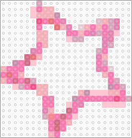 PINK STAR - pink,star,kandi,cute,perler