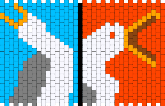 Angry Seagulls - light blue,red