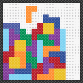 Tetris - tetris,blocks,geometric,colorful,arcade,video game,homage,vibrant,array
