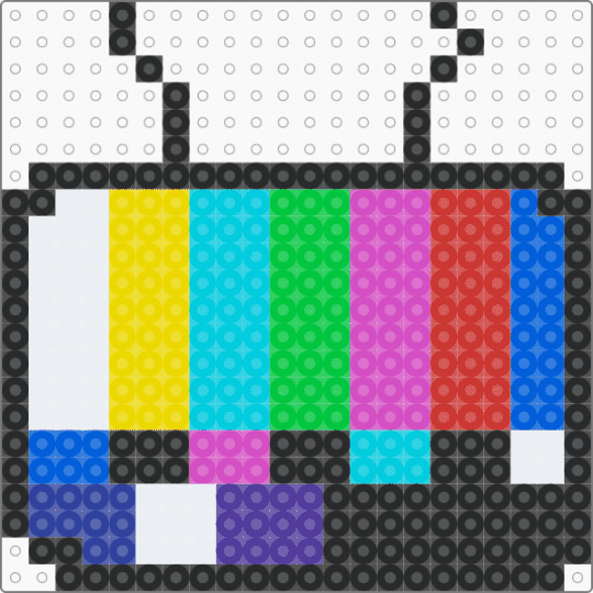Static tv - pink,red,colorful,cotdglitchart