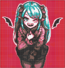 Stolen Miku Art - Mini Artkal + Perler Colors - 