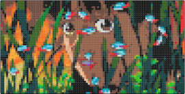 Face in Fish Perfect Blue Mini - 