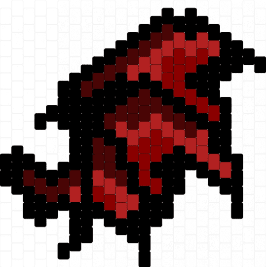bat wing :3 - brown,red