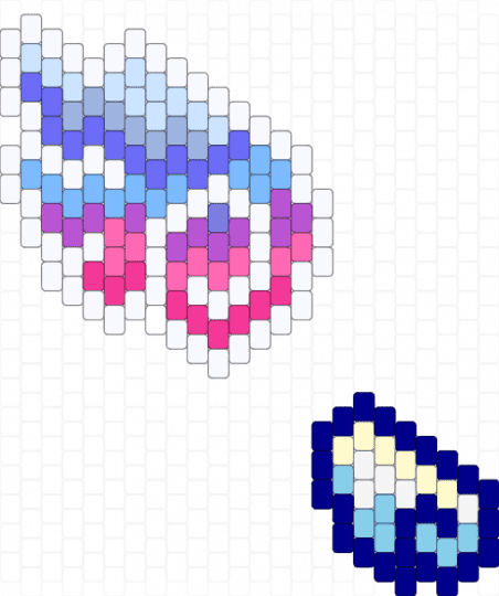 heaven wing - white,purple,light blue,pink
