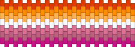 Lesbian flag - orange,pink