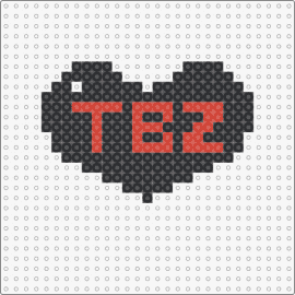 tbz - tbz,text,heart,bold,statement,love,passion,pop,black,red