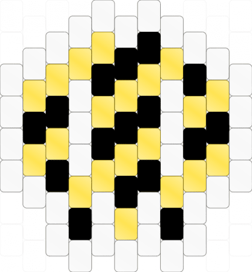 Murder DRoooons charm, MULTI STITCH - black, clear, murder drones, white, yellow