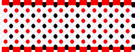 caine cuff - red,white