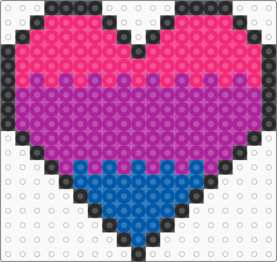 BI HEART - PERLER - pink