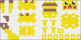 3D Pikachu - yellow