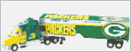Joe - green bay packers,semi truck,football,sports,automobile,green,yellow